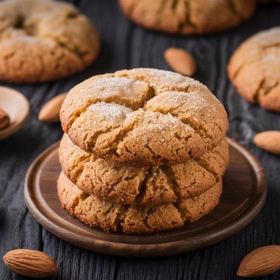 Atta Almond Cookies